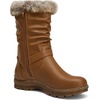 image:imageVepose Womens Winter Boots Mid Calf Warm Fuzzy Shoes960 Brown Pu