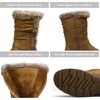 image:imageVepose Womens Winter Boots Mid Calf Warm Fuzzy Shoes960 Brown Suede