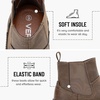 image:imageVepose Womens Chelsea Boots 9519 Slip on Platform Chunky Heel Round Toe Ankle Boot with Elastic BandChelsea Boots9519coffee