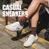 image:imageVepose Womens Retro GAT Casual SneakersBoho Lightweight Square Toe Suede TrainersRemovable Pom PomComfy Memory Foam Cute Everyday Commute Travel Shoes 8200White Greysneaker 8200