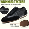 image:imageVepose Womens Retro GAT Casual SneakersBoho Lightweight Square Toe Suede TrainersRemovable Pom PomComfy Memory Foam Cute Everyday Commute Travel Shoes 8200Blacksneaker 8200