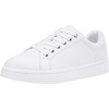 image:imageVepose Womens LaceUp Walking Sneakers Casual Low Top Shoes 8003  Memory foam round toe and rubber sole in a dressy lowtop style for casual travel and office wearAwhite8003