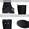 image:imageVepose Womens Knee High Riding Boots Low Heel Tall Boots with ZipperBlackriding 952