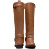 image:imageVepose Womens Knee High Riding Boots Low Heel Tall Boots with ZipperCamel Brownriding 952