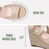 image:imageVepose Womens Espadrille Wedge Comfort Sandals Lace Up Open Toe Platform  Strappy ankle wrap ties wedges platform comfortable casual graduation arch support travel summer dresses jeansNude