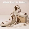 image:imageVepose Womens Espadrille Wedge Comfort Sandals Lace Up Open Toe Platform  Strappy ankle wrap ties wedges platform comfortable casual graduation arch support travel summer dresses jeansNude