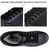 image:imageVepose Womens LaceUp Walking Sneakers Casual Low Top Shoes 8003  Memory foam round toe and rubber sole in a dressy lowtop style for casual travel and office wearBlackleather
