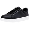 image:imageVepose Womens LaceUp Walking Sneakers Casual Low Top Shoes 8003  Memory foam round toe and rubber sole in a dressy lowtop style for casual travel and office wearBlackleather