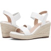 image:imageVepose Womens Open Toe Espadrille Wedge Sandals with Ankle Strap 881  Dressy casual slip on platform strappy sandals  cute casual summer shoes styling for daily weddings travelWhitepu