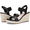 image:imageVepose Womens Open Toe Espadrille Wedge Sandals with Ankle Strap 881  Dressy casual slip on platform strappy sandals  cute casual summer shoes styling for daily weddings travelBlackpu