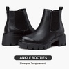 image:imageVepose Womens Chunky Platform Chelsea Ankle Boots Slip On Design  Comfortable dressy bootiesmemory foam insole and elastic side panelspolished styling for work and weekendsLeather Blackclassic 936l