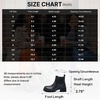 image:imageVepose Womens Chunky Platform Chelsea Ankle Boots Slip On Design  Comfortable dressy bootiesmemory foam insole and elastic side panelspolished styling for work and weekendsBlackclassic936