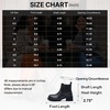 image:imageVepose Womens Chunky Platform Chelsea Ankle Boots Slip On Design  Comfortable dressy bootiesmemory foam insole and elastic side panelspolished styling for work and weekendsBrownclassic936