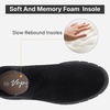 image:imageVepose Womens Chunky Platform Chelsea Ankle Boots Slip On Design  Comfortable dressy bootiesmemory foam insole and elastic side panelspolished styling for work and weekendsBlacknubuckclassic936