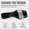 image:imageVepose Womens Peep Toe Rhinestone Slip On Formal Sexy Heel Sandals  Metallic Low Chunky Heel 2 Inch Slip On Square Open Toe Dressy Double Band Slides Wedding PartyBlack Rhinestone