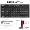 image:imageWomens Knee High Riding Boots with Buckle and Inside Zipper  Casual fashion boots smooth tall shaft round toe low block heel and cushioned insole for jeans skirts and work looksWhisky