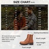 image:imageWomens Lace Up Combat Ankle Boots with Zipper and Lug Sole  Comfortable chunky low heel short booties memory foam cushioning round toe for casual workdays city walks fall outfitsBrown