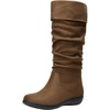 Slouch Suede Boots-942-brown
