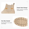 image:imageWomens Chelsea Ankle Boots PullOn Low Heel Booties 9607  Flat short boots with elastic side round toe for casual dailyBeige