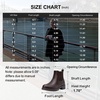 image:imageWomens Chelsea Ankle Boots PullOn Low Heel Booties 9607  Flat short boots with elastic side round toe for casual dailyBrown