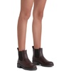 image:imageWomens Chelsea Ankle Boots PullOn Low Heel Booties 9607  Flat short boots with elastic side round toe for casual dailyBrown