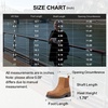 image:imageWomens Chelsea Ankle Boots PullOn Low Heel Booties 9607  Flat short boots with elastic side round toe for casual dailyYellow Brown