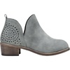 image:imageWomens Short Ankle Boots Low Heel Round Toe Western Booties  Comfortable westerninspired booties memory foam cushioning buckle side zip or perforated slipon design optionsPerforated Grey