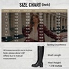 image:imageWomens Elastic Band Knee High Boots Round Toe Pull On Tall Boots  Equestrian fulllength side zipper stretch gusset panels low block heel comfort synthetic leather memory foam work wearBlack