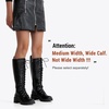 image:imageWomens Lace Up Platform Chunky Heel Knee High Combat Comfort Boots  Tall casual goth boots flat comfortable walking city styling party dresses jeans work sexy riding seampunkBlack Pu