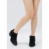 image:imageWomens Suede Leather Ankle Boots  Comfortable round toe booties memory foam cushioning and nonslip outsole for office travel jeans and fall outfitsClassic Black