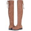 image:imageWomens Synthetic Suede Over the Knee Flat Heel Thigh High Boots  Dressy casual thigh high bootslong tall knee high boots side zipper tieback topfalldatingoutfitweekendMocha