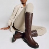 image:imageVepose Womens Knee High Boots Square Toe Chunky Low Heel Side ZipperBrown