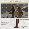 image:imageVepose Womens Knee High Boots Square Toe Chunky Low Heel Side ZipperBrown