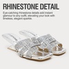 image:imageVepose Womens Peep Toe Rhinestone Slip On Formal Sexy Heel SandalsSilver