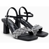 image:imageVepose Womens Rhinestone Block Heel Sandals Open Toe Ankle StrapBlack