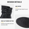 image:imageVepose Womens Slouch Ankle Boots Flat Low Heel Side Zip Booties 939ABlack Puzipper 939a