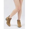 image:imageVepose Womens Suede Leather Ankle BootsCurved Brown