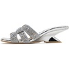 image:imageVepose Womens Peep Toe Rhinestone Slip On Formal Sexy Heel SandalsSilver