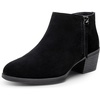 image:imageVepose Womens Suede Leather Ankle BootsClassic Black