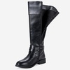 image:imageVepose Womens Knee High Riding Boots with Buckle and Inside ZipperBlack