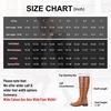 image:imageVepose Womens Knee High Riding Boots with Buckle and Inside ZipperBrown