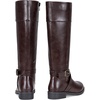 image:imageVepose Womens Knee High Riding Boots with Buckle and Inside ZipperDark Brown
