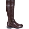 image:imageVepose Womens Knee High Riding Boots with Buckle and Inside ZipperDark Brown