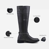 image:imageVepose Womens Knee High Riding Boots with Buckle and Inside ZipperGrey