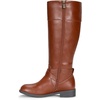 image:imageVepose Womens Knee High Riding Boots with Buckle and Inside ZipperMocha Brown