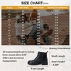 image:imageVepose Womens Lace Up Combat Ankle Boots Cap Toe Low Block HeelLeather Black