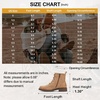 image:imageVepose Womens Lace Up Combat Ankle Boots Cap Toe Low Block HeelTan