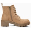 image:imageVepose Womens LaceUp Combat Ankle Boots with Chunky Platform HeelTan