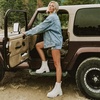 image:imageVepose Womens LaceUp Combat Ankle Boots with Chunky Platform HeelWhite