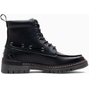 image:imageVepose Womens Moc Toe Ankle Combat Boots Lace Up Retro Low Heel BootiesBlack